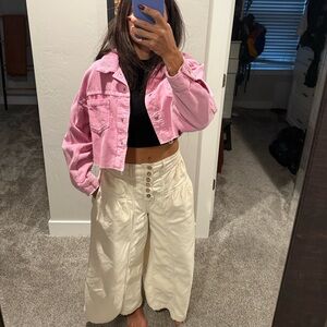 BDG Pink Corduroy Jean Jacket